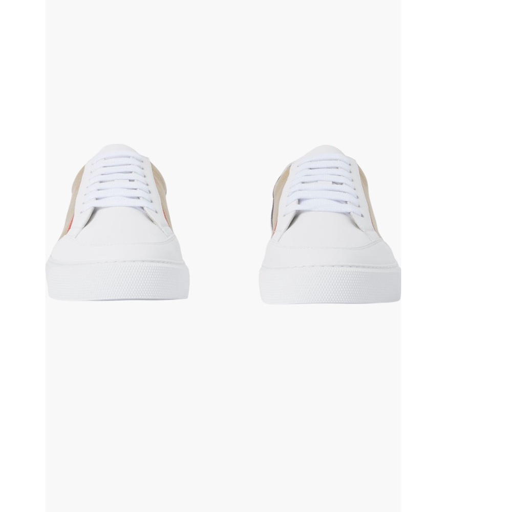 Burberry House Check and Leather Sneakers - Picture 3 of 16